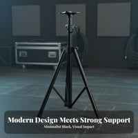 Non-Slip Feet Tripod Speaker Stand Portable Floor Speaker Stand Collapsible Design Sound System Accessory Easy Assembly for DJs, Musicians, KTV, Stage, Live Performance, Studio