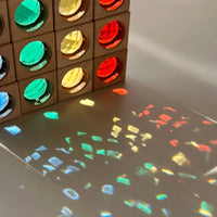 Wooden Gem Blocks Translucent Gem Block Toy Wood Wooden Puzzle Tray