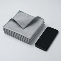 Striped Microfibre Cloth and Cleaning Cloths, 10 Pack 40x40 cm Microfibre Cloth, High Absorbency for Glass, Mirrors and Car Detailing
