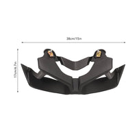 Sporty Look Motorcycle Chin Spoiler Aggressive Styling Headlight Lower Fairing Aerodynamic Design Headlight Chin Spoiler