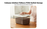 Moisture-Proof Rice Storage Container Long-Lasting Sealed Grain Bin Space Saving for Cupboard, Countertop
