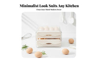 Refrigerator ovoid compartment Drawer effortless slide-extendable Drawers 2-Drawer ovoid compartment Holder for Pantry