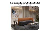 Minimalist Design Multi-Piece Configurable Couch Sturdy Construction L-Shaped Sectional Sofa Rounded Corners Commercial Furniture High-Density Foam for Visitors, Business Clients, Office Workers, Reception Area, Company Lobby, Waiting Room