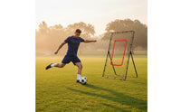 Target Zone Soccer Rebound Net Freestanding Solo Passing Coach Angled Legs Soccer Goal Rebounder Metal Frame