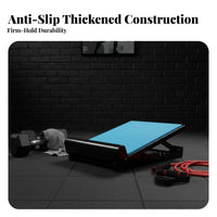 Non-Slip Surface Adjustable Slant Board Stable framework Adjustable Calf Stretcher Portable Exercise Equipment Foldable Design for rehabilitative Therapy Patients, Beginners, Fitness devotees, Rehabilitation Center, Home, Gym, exercise session