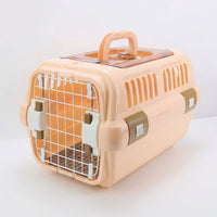 Handheld Pet Carrier with Upper Opening, Hard-Sided PP Material Cat Carrier, Transport Pet Carrier for Car