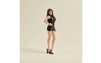 1/18 Miniature Girls Figure with Qipao Dress 1/18 Scale Female Figurine Collectible Miniature Statue with High Heels for Hobbyists