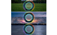 LED Flying Disc Glow-in-the-Dark LED Soaring Disc Soft-Edge Disc Toy for Kids, Families, Evening Games, Backyard, Camping