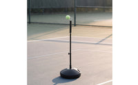 Stable Tennis Practice Aid with Adjustable Pole Portable Tennis Practice Aid with Weighted Base for Beginners, Students, Backyard, Home, School Court