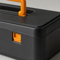 Portable Multi-functional Industrial Grade Tool Box with Upper and Lower Compartments