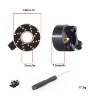Front Steering Hub Black and Gold Steering Hub Heavy Duty Wheel Weight