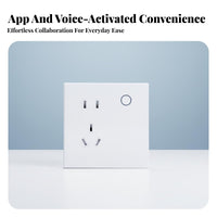 86 Type Smart Application Control Voice-Alternating Current Tivated Led Wall Energy-Saving Wall Outlet for Homeowners, Living Room, Bedroom