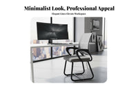 360° Swivel Mesh Back Rolling Chair Adjustable Height Rolling Mesh Back Chair Thickened Seat Cushion Office Furniture Ergonomic Design for Telecommuting Workers, Students, Adults, Conference Room, Reception Area, Bedroom