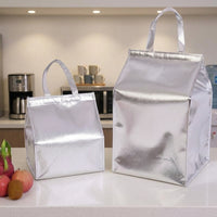 Travel Bag and Cool Bag for Food Storage, Thickened Laminated Film Picnic Bag with Hook and Loop, Large Capacity Delivery Bag, Food Bag Men