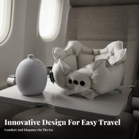 Lightweight Inflatable U-Shaped Pillow Pocket Size Inflatable Neck Pillow Quick Inflation for Commuters, Car, Office