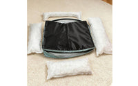 Leather-Like Dog Sofa Bed Hair Resistant Dog Couch Bed Raised Flanks Soft Pet Couch for Small Dogs