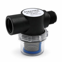 Inline Filter Strainer Mesh Inline Strainer with Transparent Housing for Rv Owners, Water Pumps, Sprinkler Systems