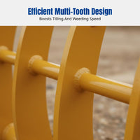 Excavator Rake Attachment, Multi-Tooth, Soil Loosening, Land Clearing