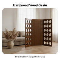 Rustic Minimalism visual appeal Arched Panel Folding Screen Foldable Design 4-Panel Divider Freestanding Space Separator Privacy solution for homeowners, Office Workers, Students, Entrymethod, Studio Apartment, Bedroom