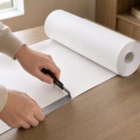 Thickened White Kraft Paper Roll for Garment Pattern Making and Cutting, 100g Whole Roll Packaging
