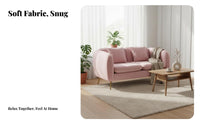 Removable and launderable slipcovers 3-Seater Couch Nordic design Upholstered 3-Person Settee Easy to Clean Sofa Minimalist Design for Apartment Dwellers, Small Families, Homeowners, Living Room, Lounge Area, Bedroom, Office