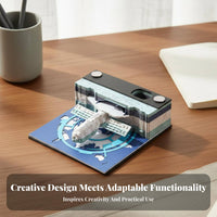 Aesthetic Design Space Station Desk Calendar Creative Gift Tear-Remove Paper Sculpture Exquisite Craftsmanship for Students, Gifting