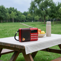 Portable Mini Radio Carrying Strap Mini Radio with Display Pocket Size