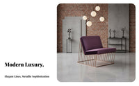 Continuous Line Armchair Modern Design Upholstered Armchair Minimalist design