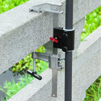 Secure Umbrella Clamp with Thumbscrew Adjustable Fishing Umbrella Holder Long-Lasting Hardware Versatile for Railing