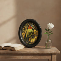 Oval Picture Ebony-Hued Oval Frame Decorative for Wall Hanging