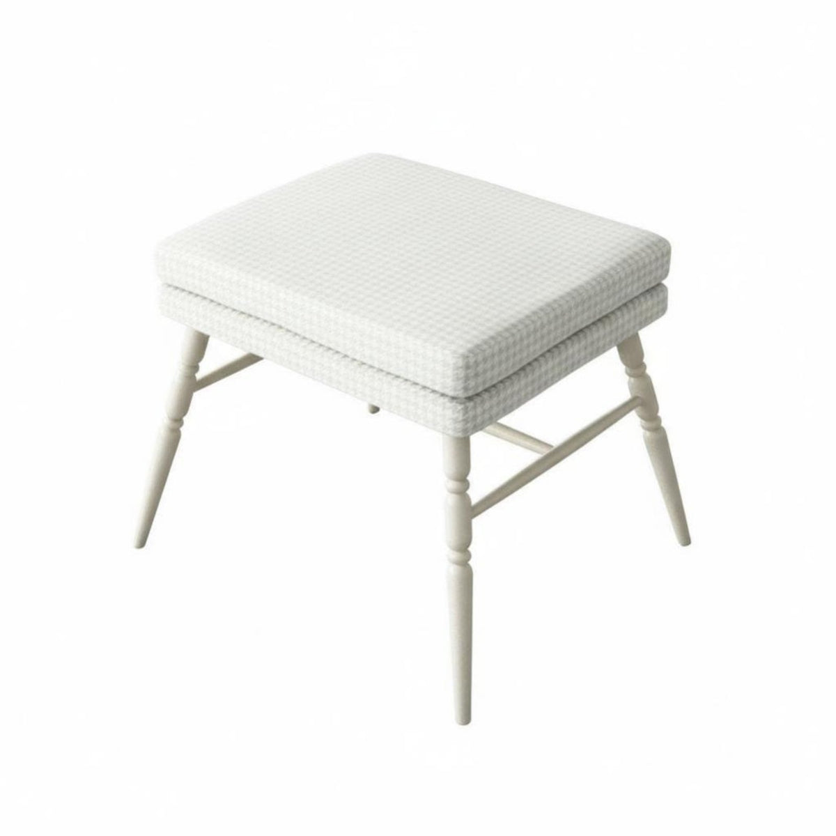French design Upholstered Makeup Seat Elegant Design Upholstered Accent Seat Soft padding Vanity Stool Sturdy Construction for Women, Adults, Apartment Dwellers, Bedroom, Dressing Area, Walk-in Closet, Living Room