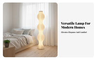 Nordic Design Grass Skirt Lamp Built-in LED Pleated Floor Lamp Stable Base Corner Accent Light Flicker-without Flicker for Young Adults, Interior Designers, Professionals, Living Room, Bedroom, Reading Nook, Office