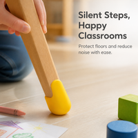 Kids' Chair Leg Caps Non-Slip Rubber Protectors for Kindergarten Stools and Chairs