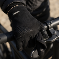Suede Warm Touchscreen Gloves for Men and Women - Winter Outdoor Cycling Driving Half-Finger Flip-Top Design