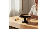 Handmade Look Wooden Fruit Tray Sturdy Pedestal Stand Easy to Clean for Wedding Photo Session