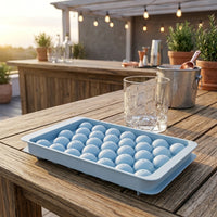 Ice Tray for Round Ice Ball Making with 33 Cell Design, Food Grade Reusable Ice Tray for Tea and Coffee, Easy Release Single Pack, 2 Day Delivery
