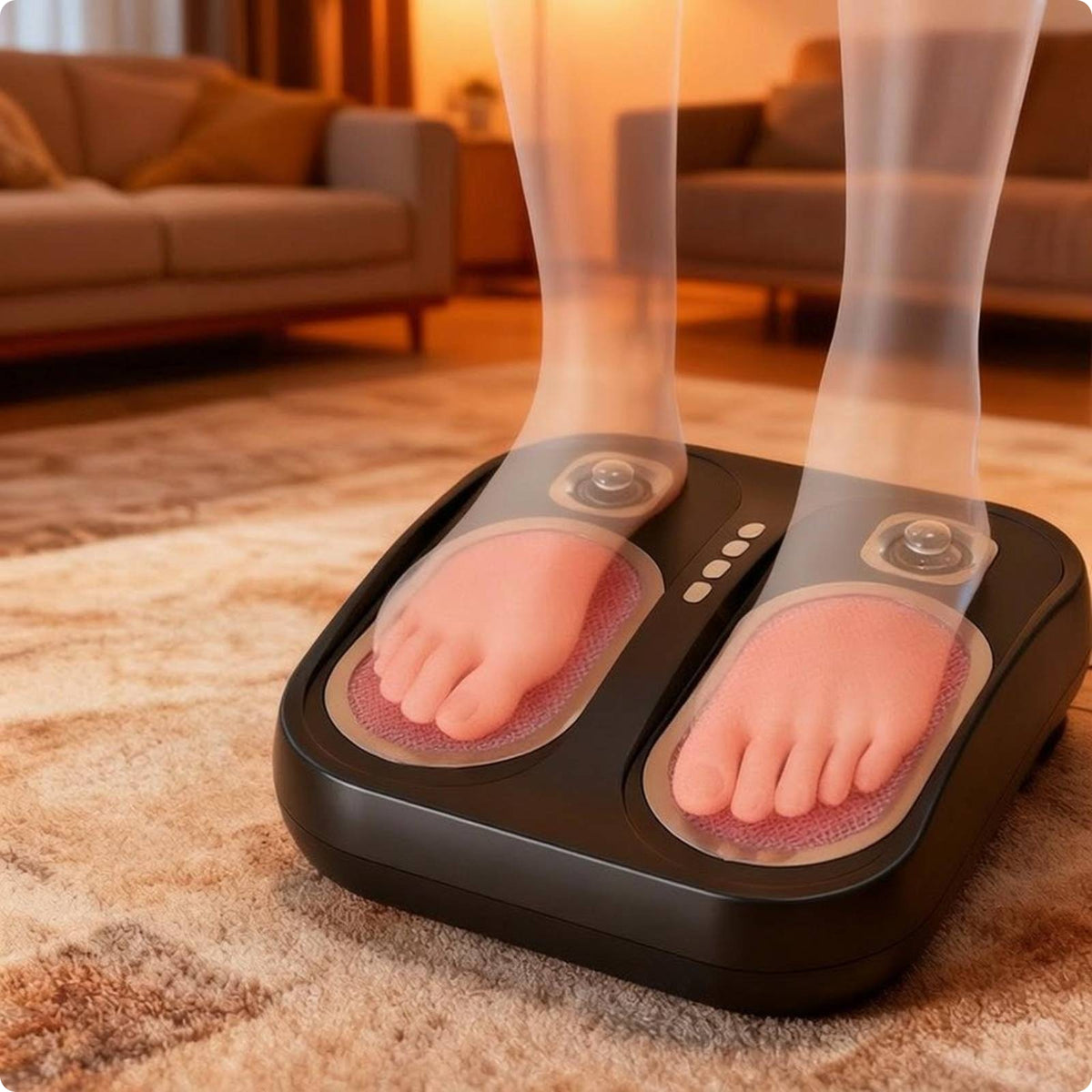 Kneading Foot Massager Breathable Material Heated Foot Massager Home Massage Device Wear-Resistant Body Wellness Heat