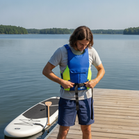 Adult Life Vest for Boating, Fishing, Snorkeling, Rafting, Swimming, Surfing, and Water Sports