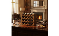 Freestanding Beverage Organizer Elegant Design Countertop Bottle Display Countertop Beverage Display for Dining Room