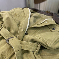 Stylish Denim Jumpsuit for Women, Casual Ladies with High Waist and Single Breasted Front, Outdoor Workwear for Plus Size