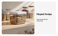 Large Capacity Rice Storage Container Moisture-Proof Pet Food Storage Container Transparent Body for Kitchen
