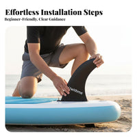 Screw-in Surfboard Fin Improves Stability Detachable Center Fin Watersports Accessory Better Control Simple Installation