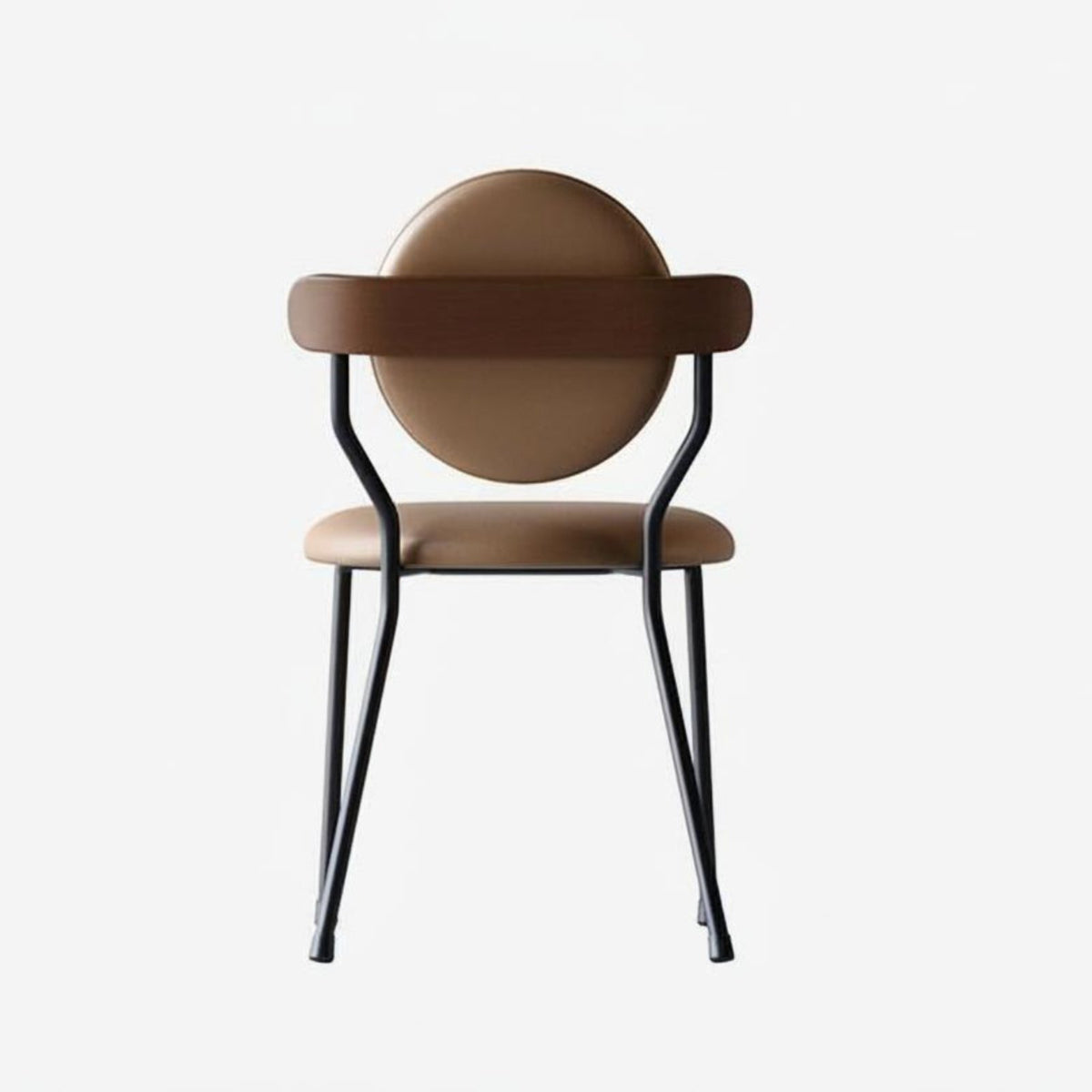 centuryera Modern Design Upholstered Curvedrear Chair Soft Upholstery Upholstered Wooden Chair Sturdy Metal Legs Indoor Seating Comfortable for Restaurant Owners, Interior Designers, Homeowners, Dining Room, Coffee Shop, Kitchen