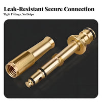 Heavy Duty High Pressure Hose Nozzle Leak-Proof Design Adjustable Car Wash Nozzle Compact for Gardeners