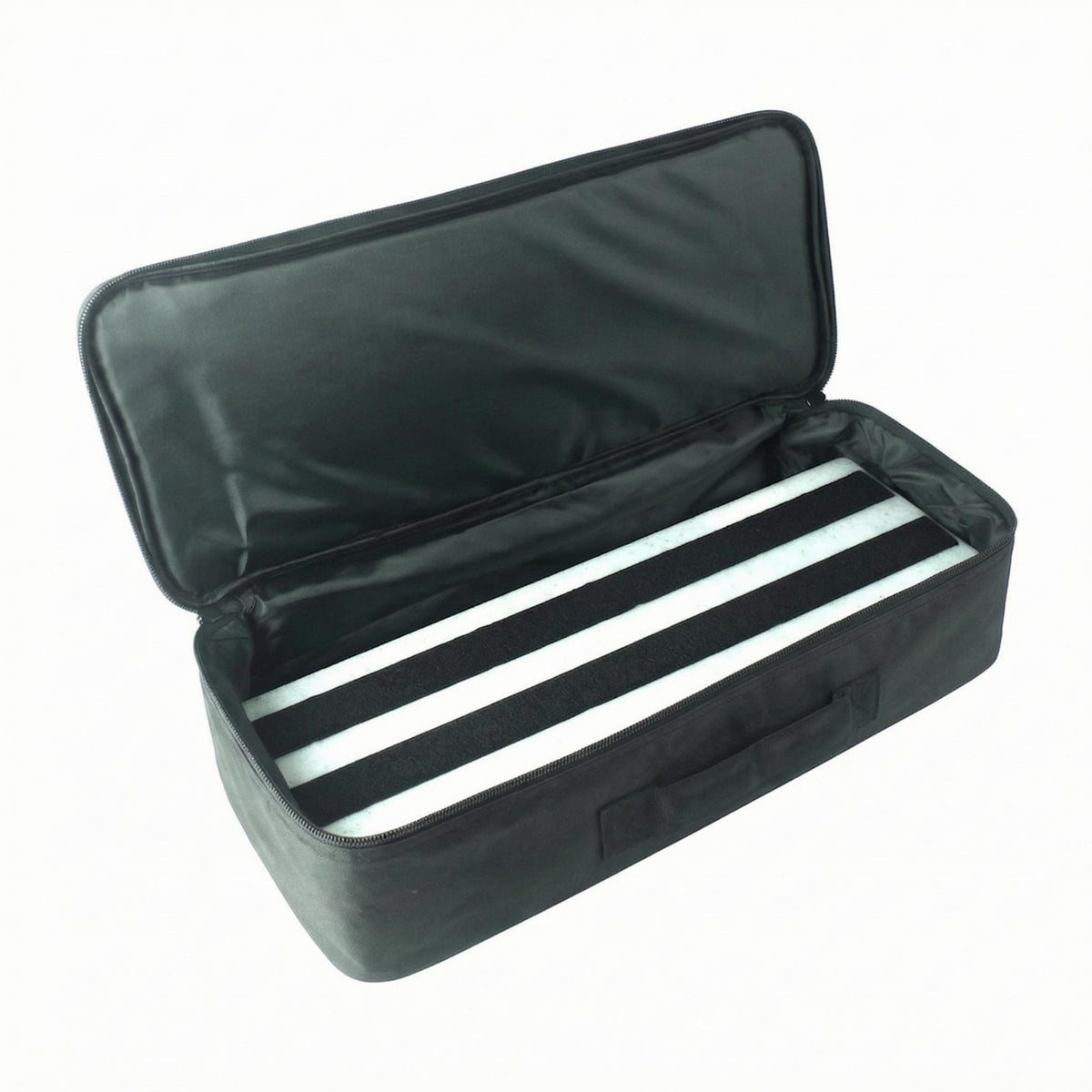 Zippered Guitar Pedal Board Padded Effects Pedal Board Built-in Handle Pedalboard Carry Case Hinged Lid for Guitarists, Musicians