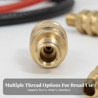 Sturdy Metal Construction Pressure Washer Quick Connect 1/4 Inch Quick Connect Adapter Leak-Proof for DIY Enthusiasts