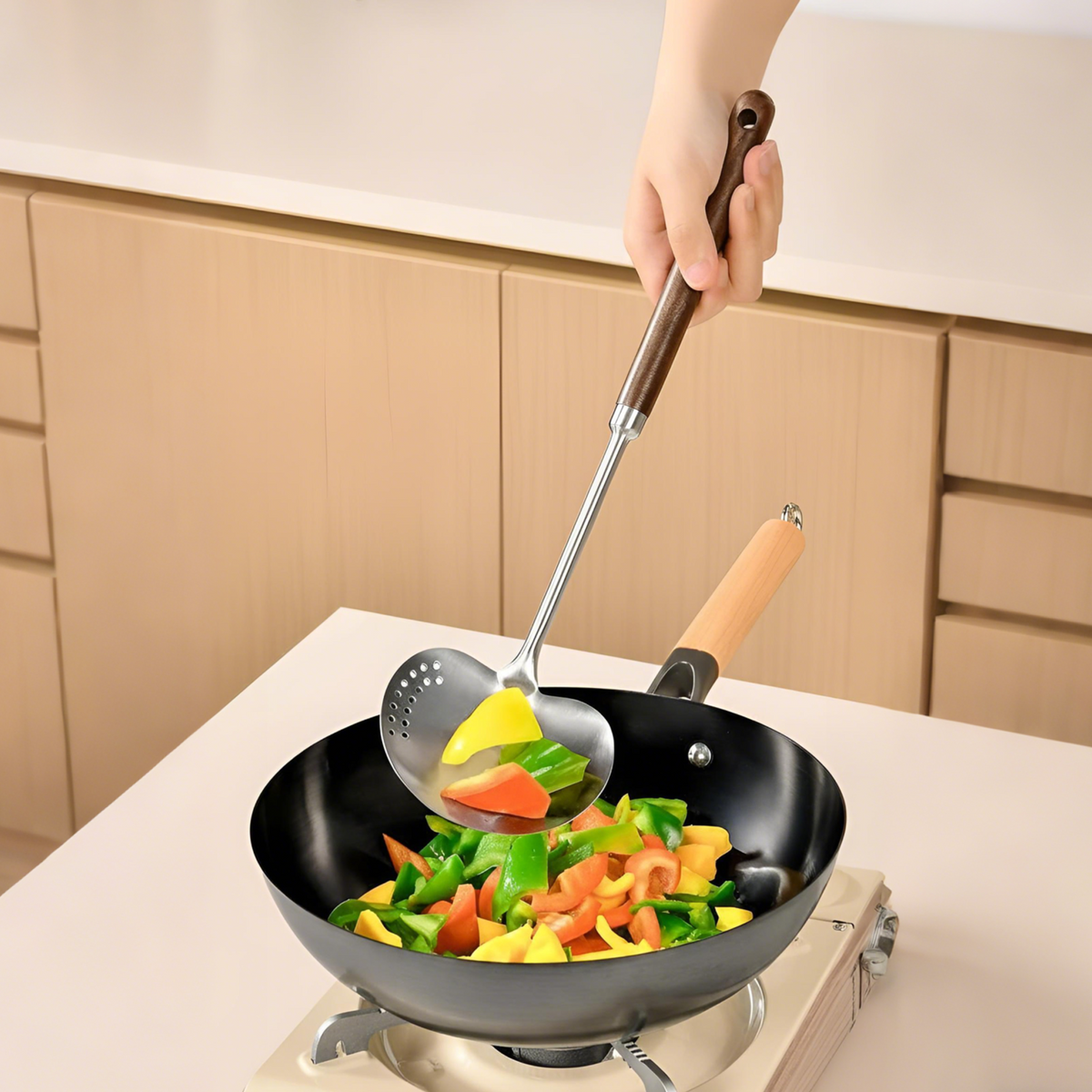Mushroom Shaped Cooking Spatula Dual-Function Kitchen Utensil Easy to Clean Unique Design for Beginners, Parents, Serving