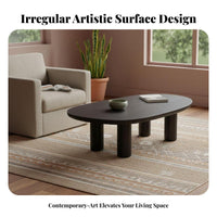 Irregular atmosphericShaped Low Stand tranquil-asymmetry Design Irregular Shaped Tripod Table Minimalist and design Living Room Furniture for Home Decorators, Guesthouse