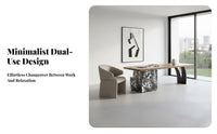 Integrated Tea Table hardwood Wood Construction Office Furniture Modern Minimalist aesthetic for managements, Living Room, Holiday Gatherings, Parties