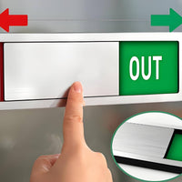 Acrylic Office Availability Sliding Door Sign Slim Availability Sign Smooth Door Slider Privacy for Meeting Room